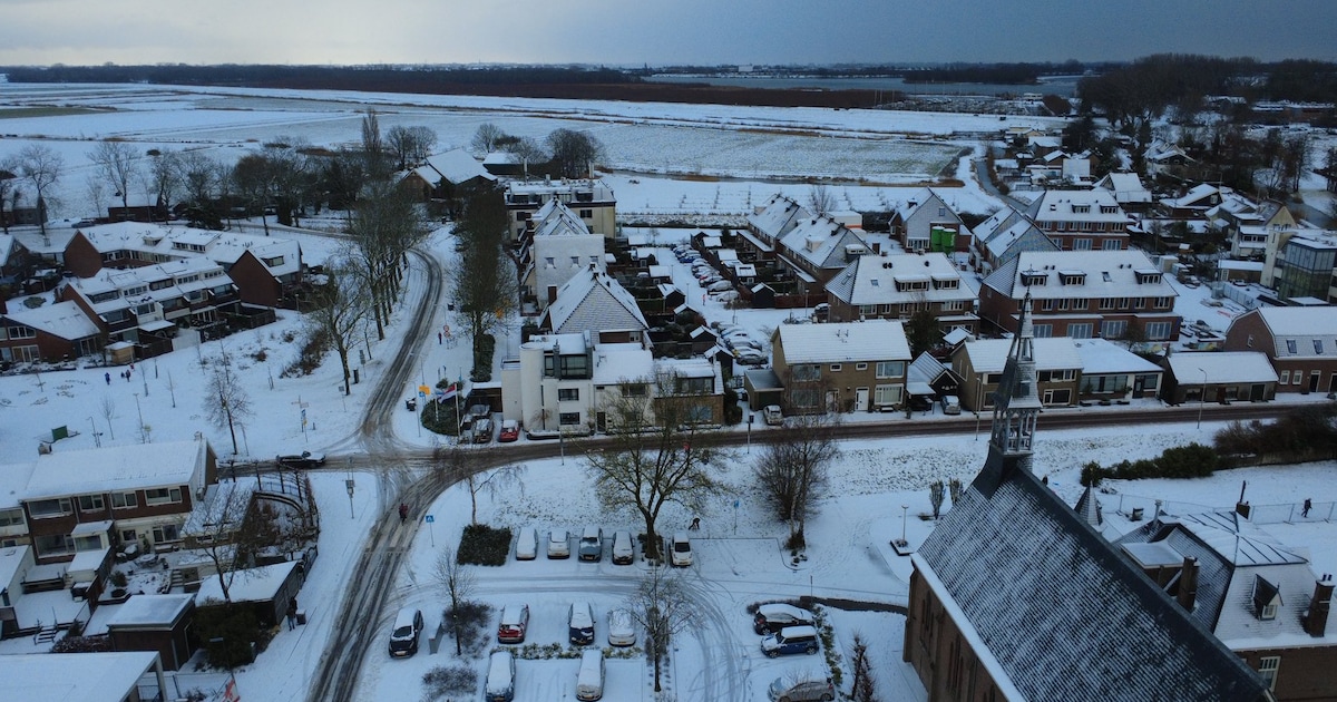 Drone legt sprookjesachtig wit Albrandswaard vast