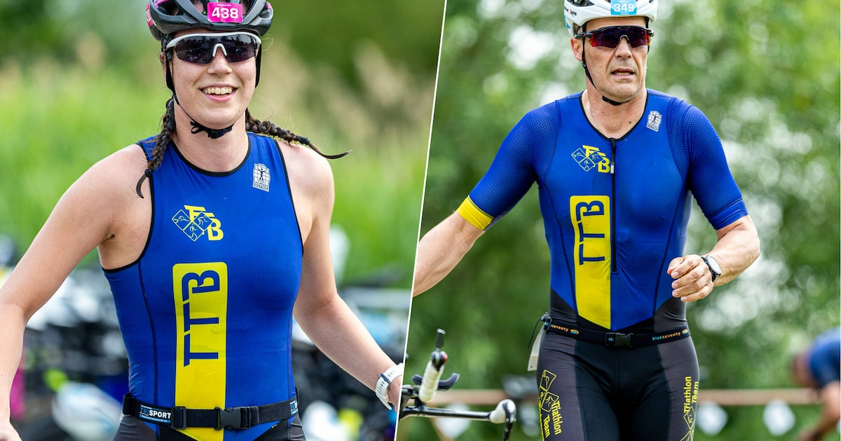 Vader en dochter voltooien halve triatlon Nieuwkoop: ‘Dit was mijn meest bijzondere’