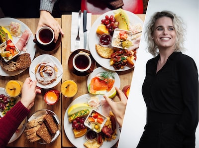 Nu ze maat M heeft, durft Hanneke in het openbaar eindelijk te eten wat ze wil