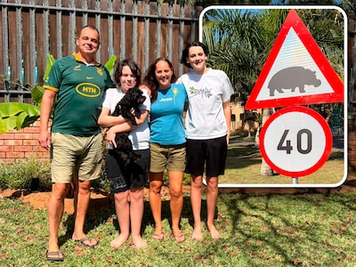 Roosmarie en Mischa verruilden Apeldoorn voor Zuid-Afrika: nu grazen nijlpaarden voor de deur