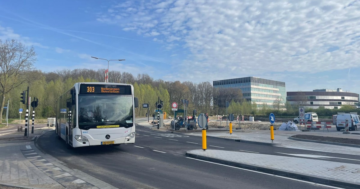 Nieuwe toegangsweg Wageningen Universiteit bijna klaar: bussen rijden ...
