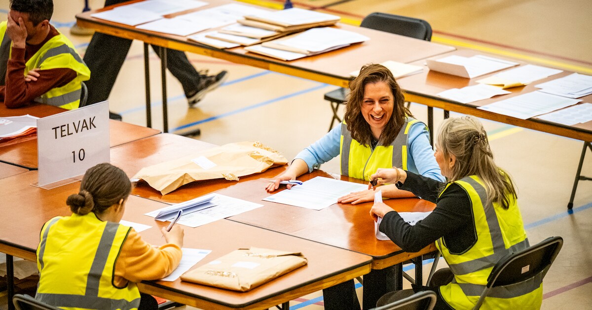 100 extra stemmen gevonden, gemeente blij met ‘prachtige’ opkomst