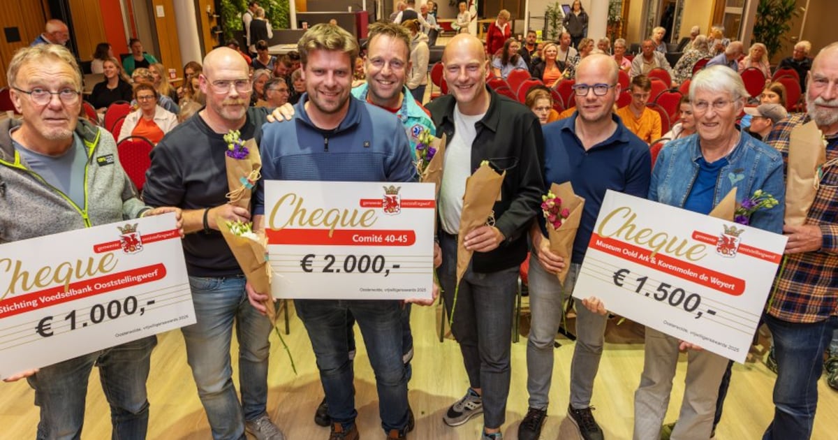 Inwoners Ooststellingwerf mogen vrijwilligers en organisaties voordragen voor award