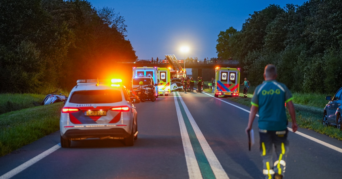 Meerdere gewonden na ernstig auto-ongeluk op N46 bij Sint Annen