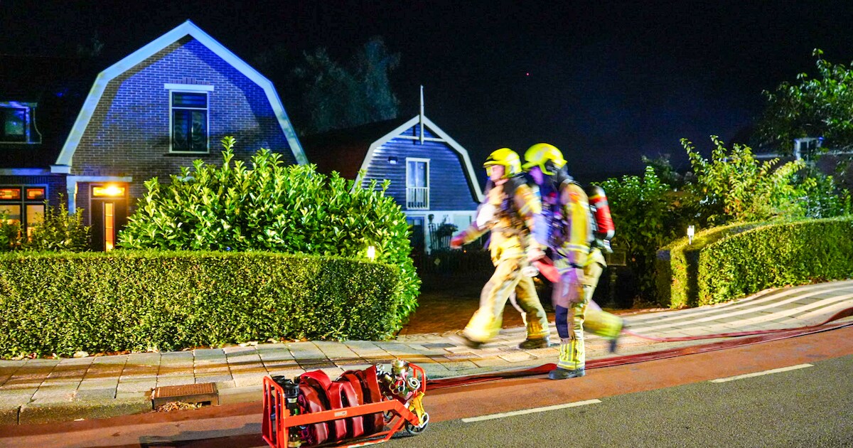 Woningbrand op Kleingouw in Andijk