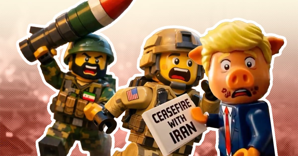 Trump compleet belachelijk gemaakt door Iran met vrolijke lego ...
