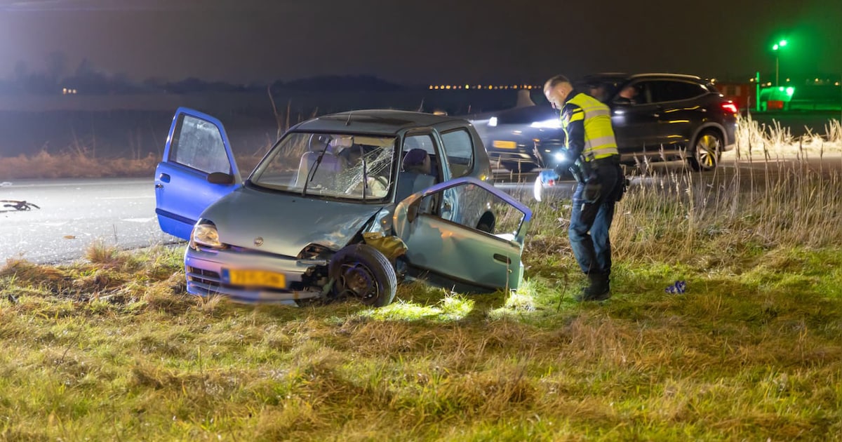 Ernstig ongeval op afrit A9 bij Uitgeest: twee gewonden