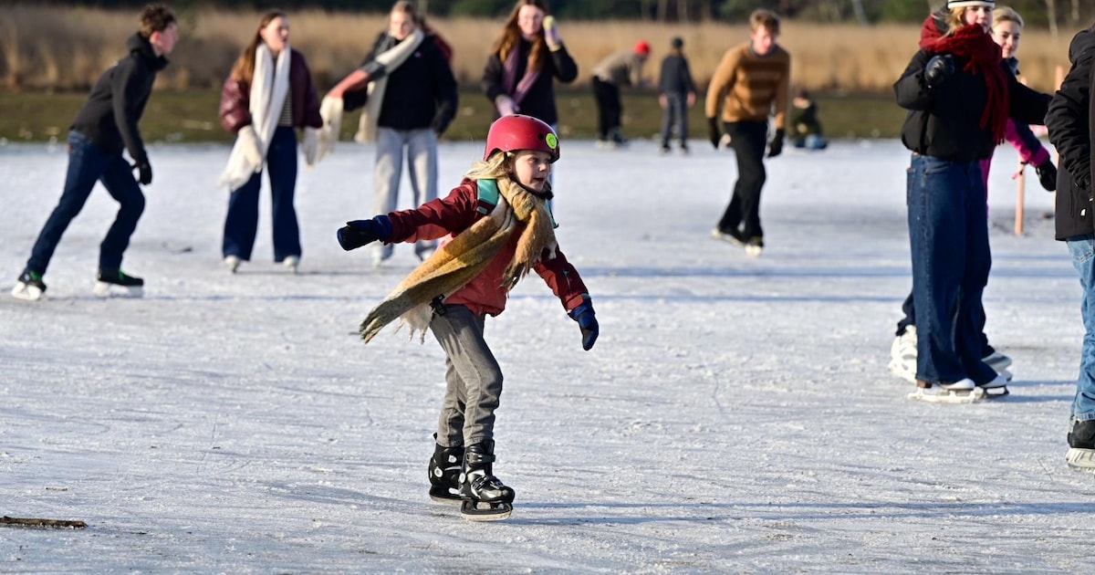 “Dit is pure vrijheid”: ijs op Kalmthoutse Heide dik genoeg voor eerste schaatsers