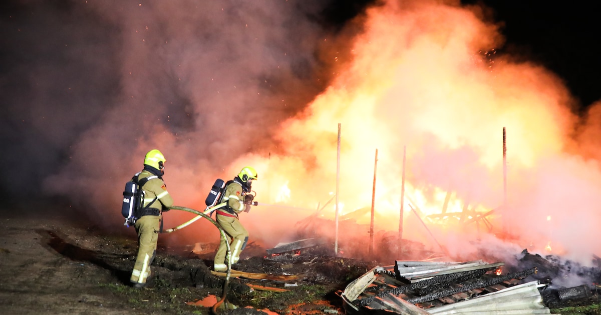 Chalet volledig verwoest door uitslaande brand op camping in Loenen
