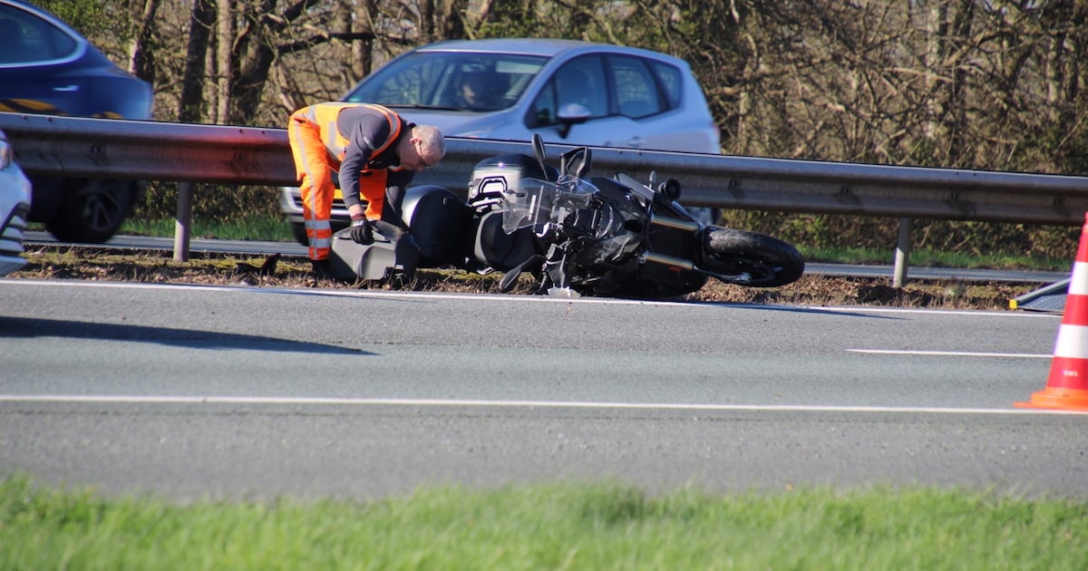Motorrijder gewond na ongeluk op A1 bij Voorthuizen