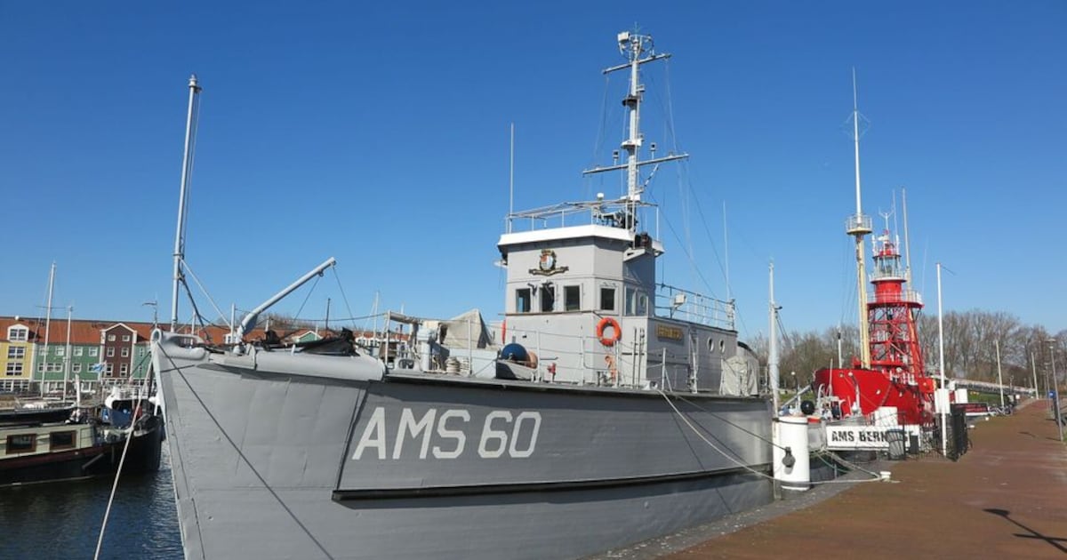 Rondleiding op mijnenveger AMS 60 Bernisse in Hellevoetsluis