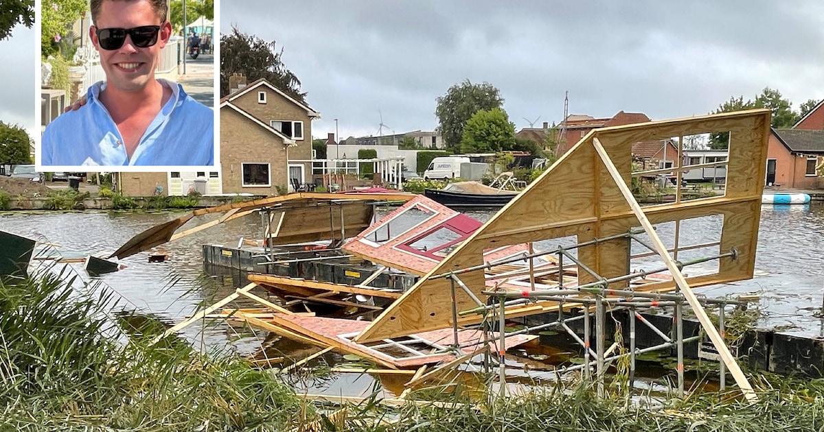 Twee weken voor grote gondelvaart, verwoest de wind één van de gondels: ‘Hier word je niet blij van,