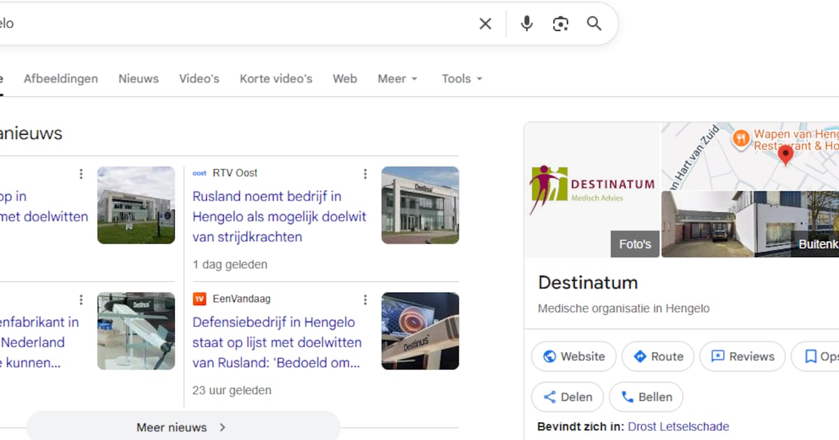 Bedrijf uit Hengelo bestookt door telefoontjes na verwarring met Russisch doelwit Destinus