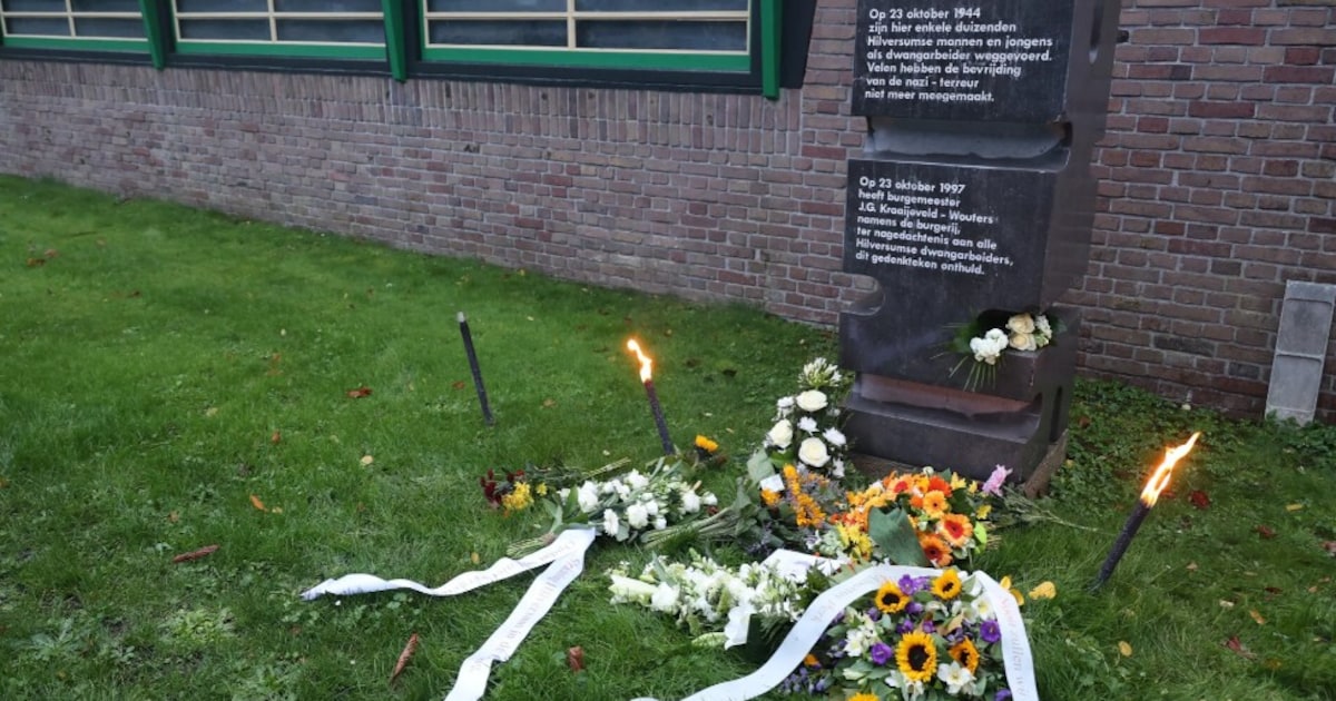 Hilversum herdenkt Oktoberrazzia bij Monument voor de Dwangarbeiders