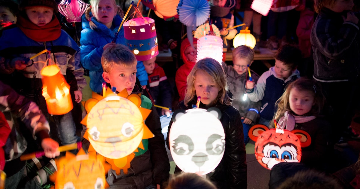 Lampion knutselen in winkelcentrum Amersfoort