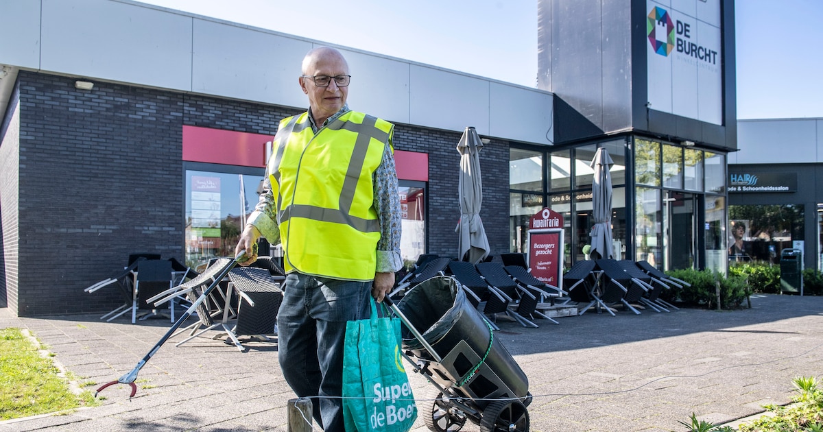 Jan (74) trekt elke zondag met grijper door Breda om afval van anderen op te ruimen: ‘Ik hou niet va