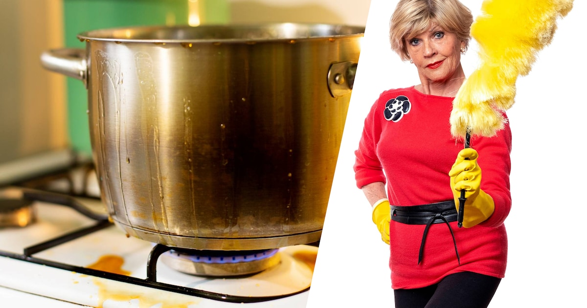 ingebrande vlekken gasfornuis