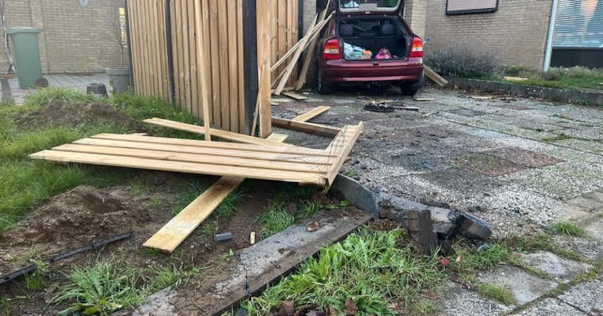 Auto rijdt door heg en belandt in garage in Herkenbosch: moeder en drie kinderen naar ziekenhuis