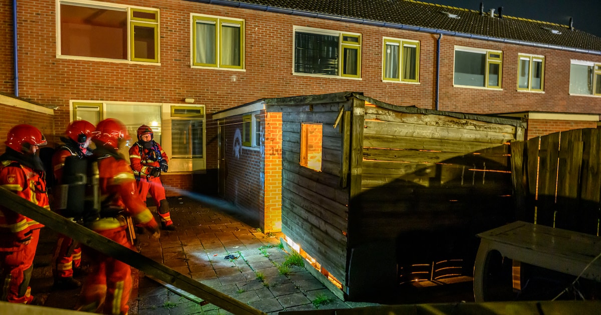 Brand in schuurtje Delfzijl mogelijk aangestoken