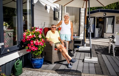 Elk jaar brengen Arie en Lena uit Spijkenisse de zomers door op de camping in Rockanje