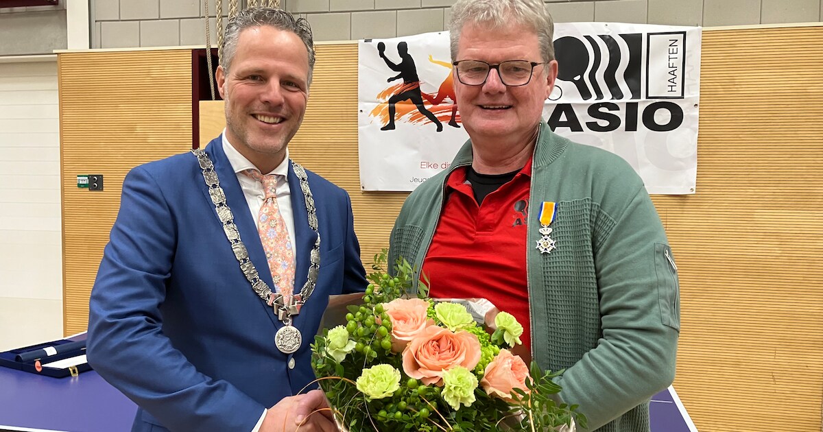 Koninklijke onderscheiding voor Pieter van Rijswijk uit Haaften