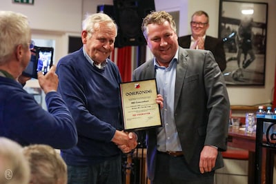 Clubicoon Pim van der Vegt bij HBS benoemd tot erevoorzitter