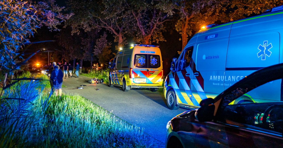 Motorrijder ernstig gewond bij ongeluk in Doornspijk