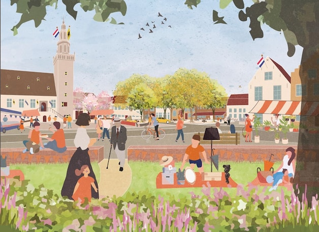 Dit zijn de vier ontwerpen voor de nieuwe Grote Markt van Hulst | Regio ...