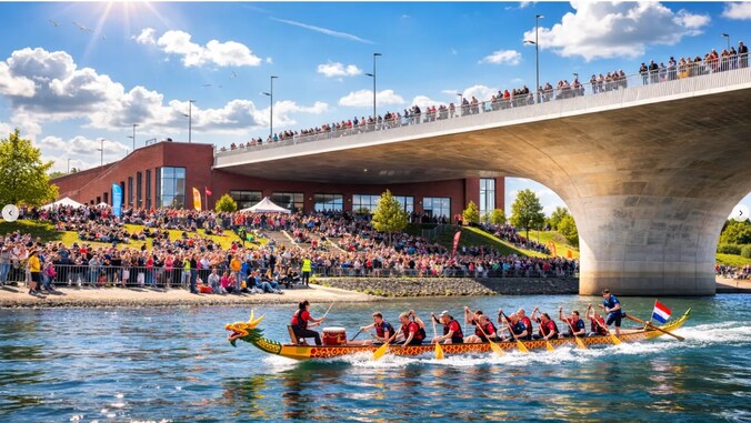 Drakenbootrace keert terug op Spiegelwaal in Nijmegen | Regio | AD.nl