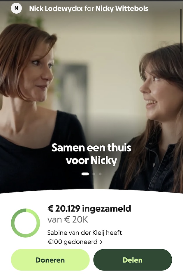Crowdfunding voor Nicky uit Vlaamse versie Kopen zonder kijken haalt ...