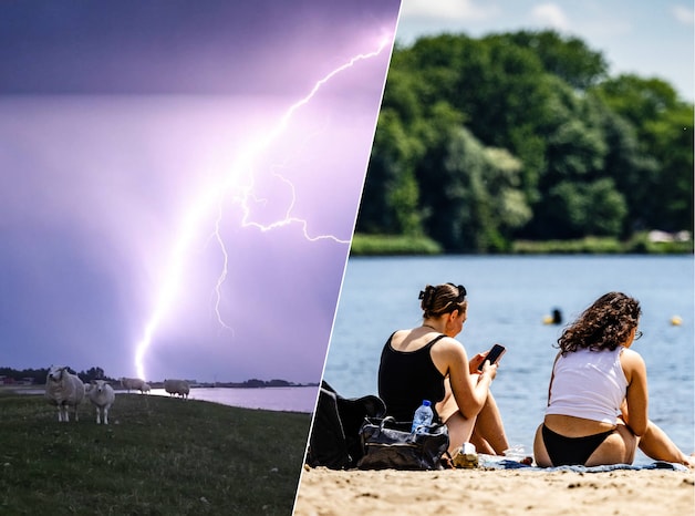 There were thunderstorms in many places last night