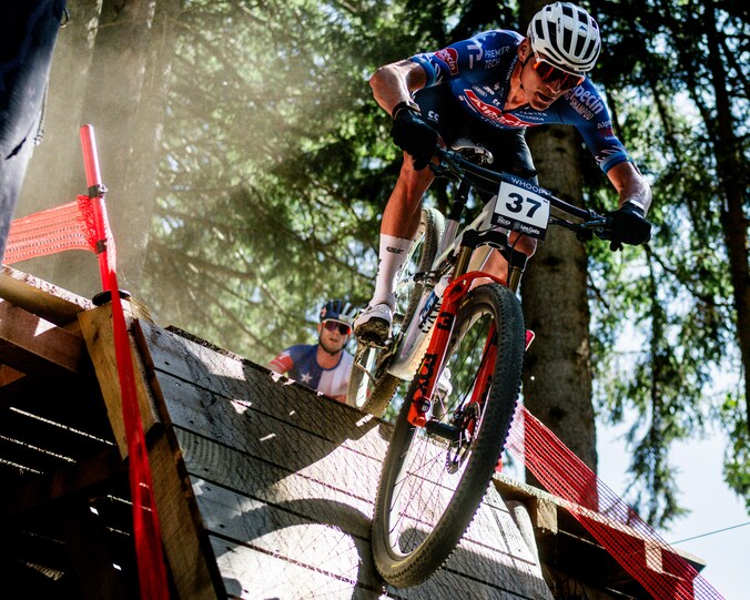 Mathieu van der Poel chases mountain bike world title in Italy