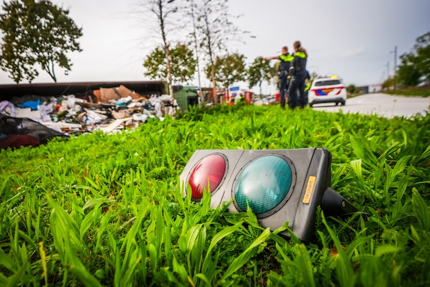 Vrachtwagen vol afval kantelt in Eindhoven | Regio | AD.nl