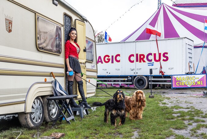 Acrobate Anna (36) neemt haar hondjes altijd mee, waar circus ook is ...
