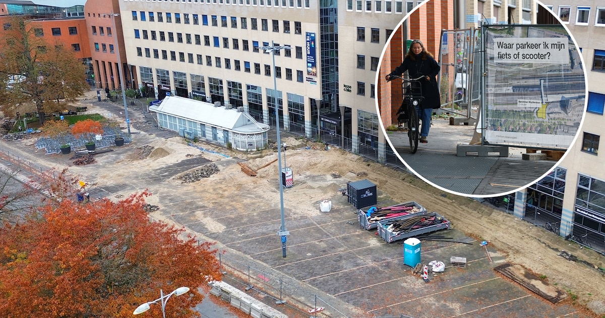Chaos op Amersfoort Centraal door werkzaamheden: wie een plek zoekt voor de fiets kan het wel schudd