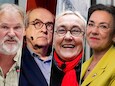 'Actievoerders' Hans Spekman, Ad Melkert, Lutz Jacobi en Gerdi Verbeet.