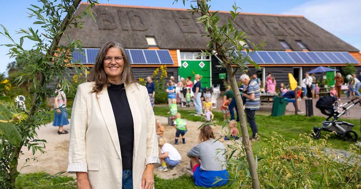 Met kinderen, schapen en veel plannen verovert Astrid (53) dit natuurcentrum: ‘Het zaadje van natuur