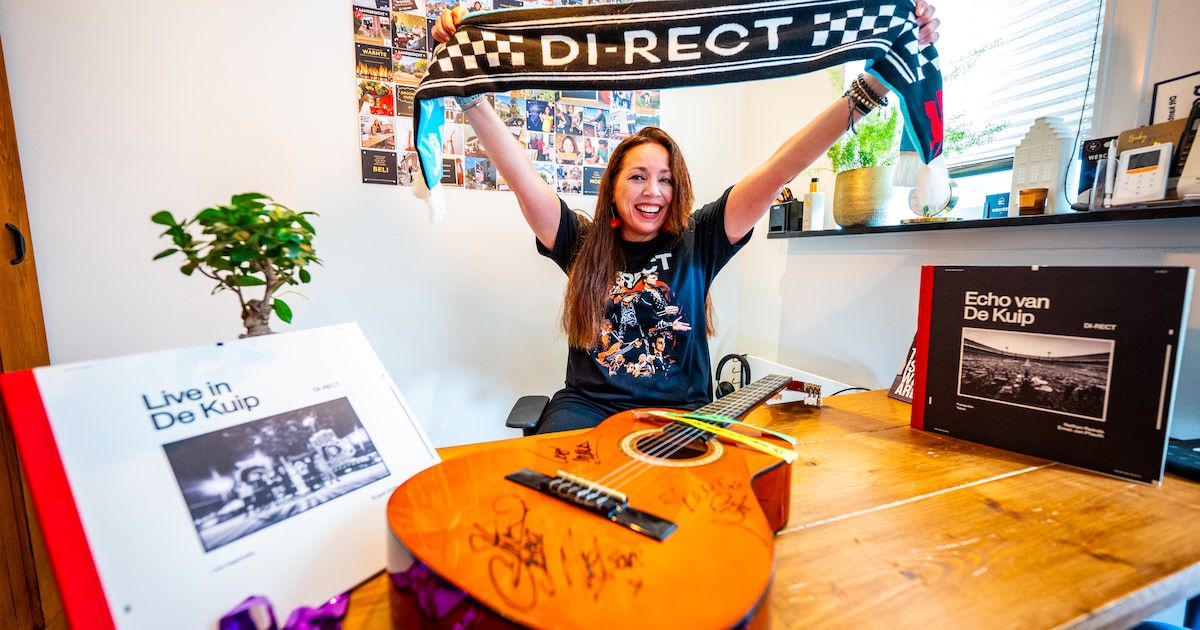 Monique is gek van Di-Rect en kocht zelfs tegels bij vader van drummer: ‘Je beleeft alles met elkaar