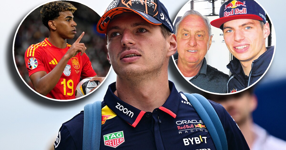 Max Verstappen denkt nog regelmatig aan ‘inspirator’ Johan Cruijff ...