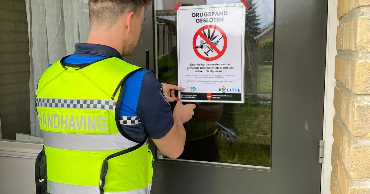 Pand aan Wattstraat in Landgraaf gesloten door burgemeester vanwege vonst drugs
