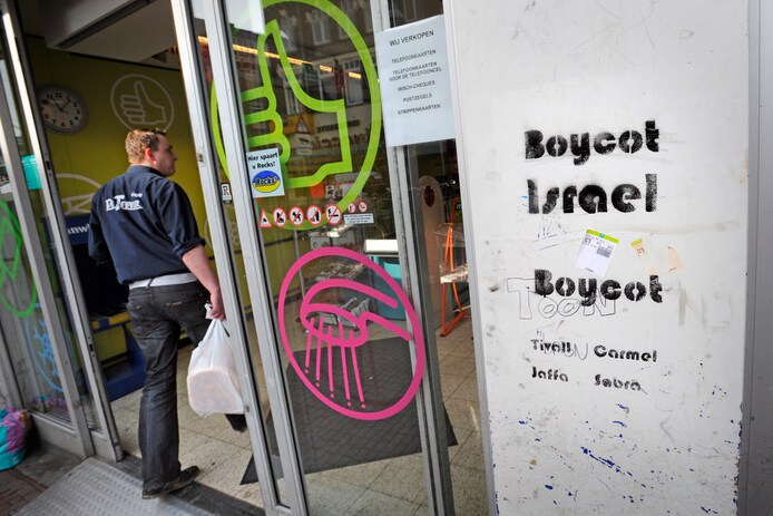 Er wordt vaker actie gevoerd tegen Israëlische producten, hier in Nijmegen.