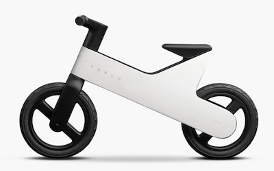 De goedkoopste Tesla? Elon Musk verkoopt nu ook een loopfiets voor kleuters van 225 dollar