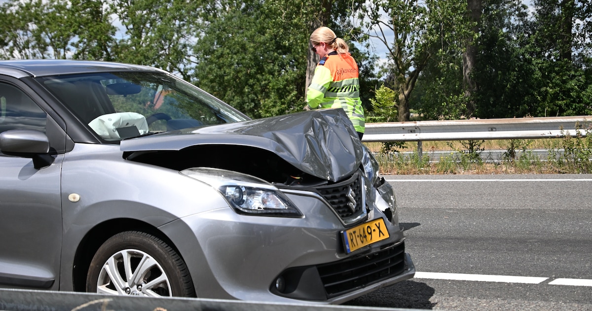 Opnieuw kopstaartbotsing in grensfile op de A12