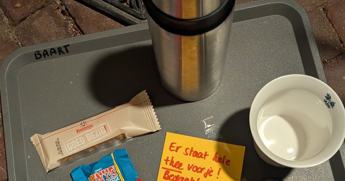 Stentor-bezorger Maarten gelooft niet wat hij ziet na geploeter door sneeuw en ijzel: ‘Pure verwenne