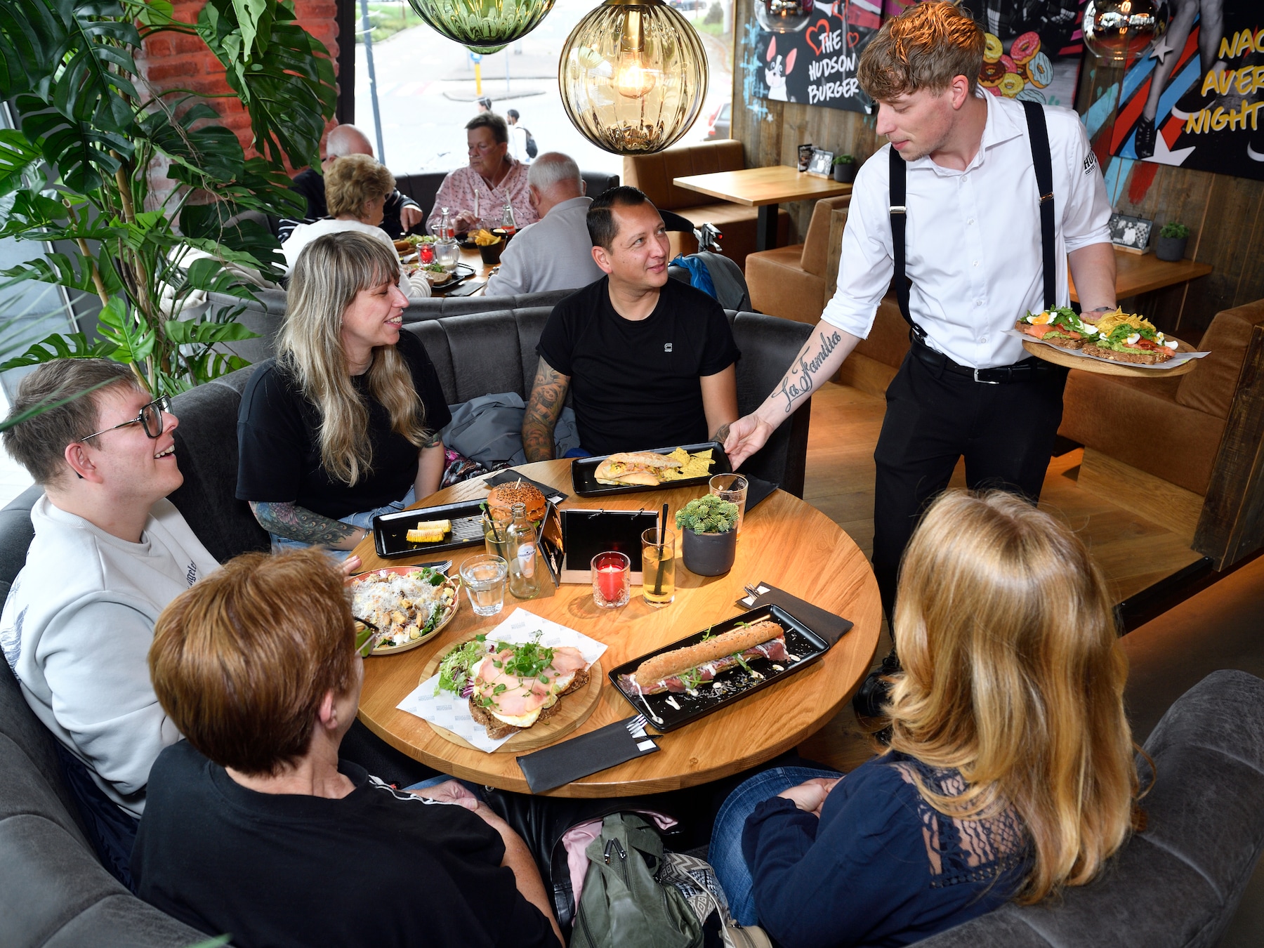 Bij Amerikaans restaurant Hudson in Nieuwegein kunnen de ‘stars and stripes’ in top