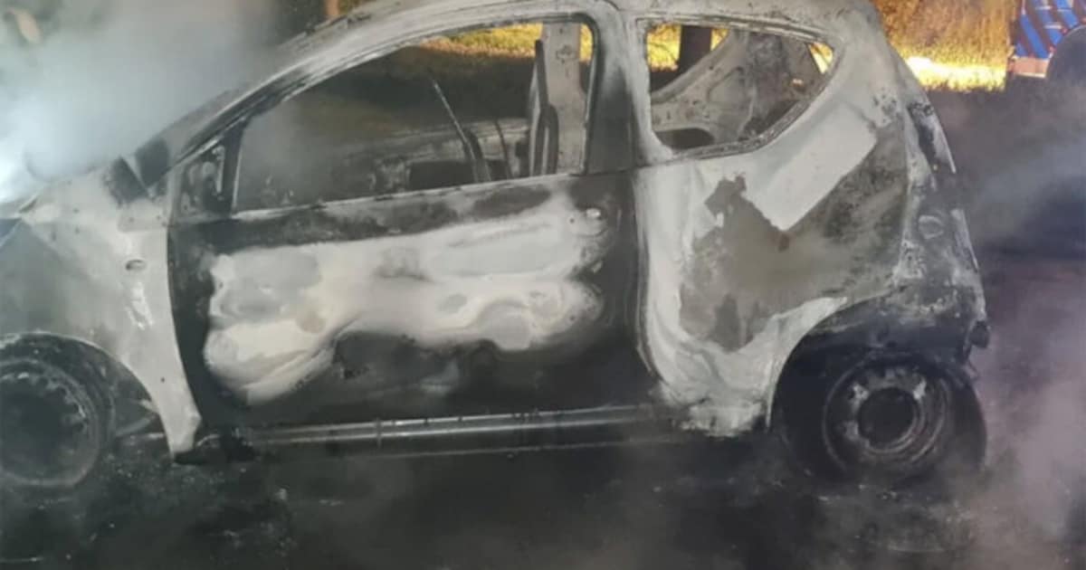 Auto volledig uitgebrand in Vinkeveen, politie onderzoekt oorzaak