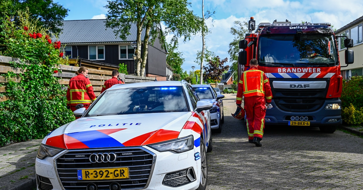 Veel hulpdiensten ter plaatse voor brand in woning aan Jonkerslaan in Appingedam