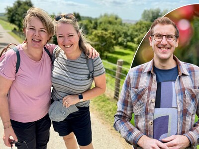 Esther uit Dordt en José uit Leersum wandelen in Lexmond: ‘Ik ben banger voor de wind geworden’