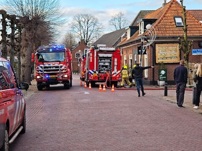 Rookontwikkeling door brand in restaurant in Zelhem
