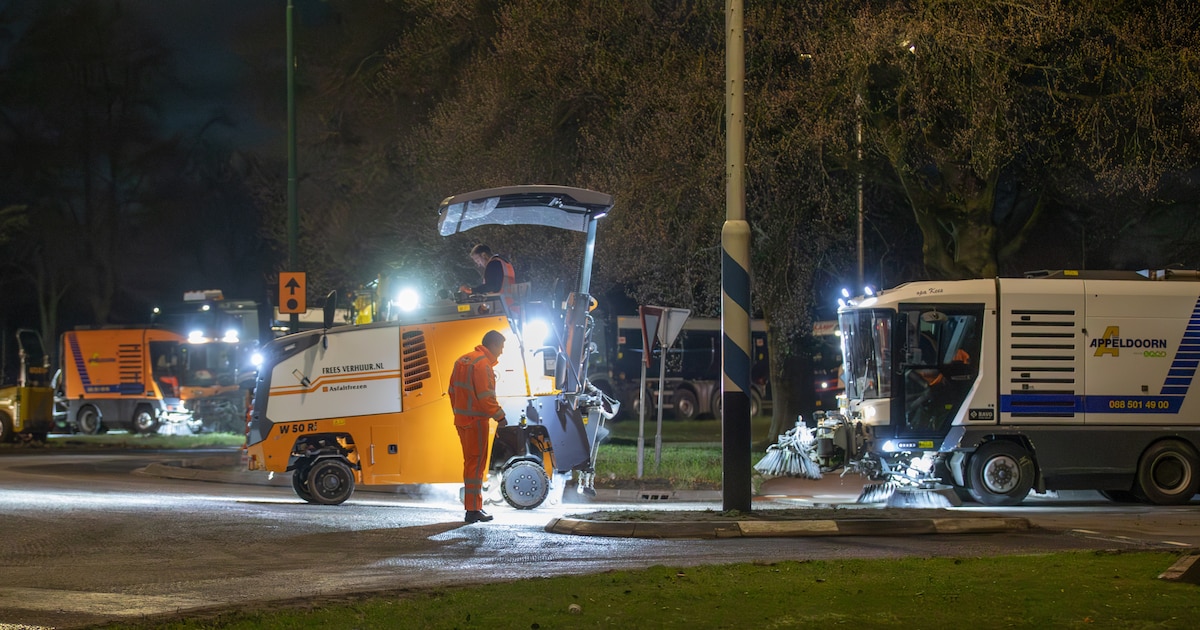 N837 tussen Heteren en Driel één nacht dicht voor nieuw asfalt